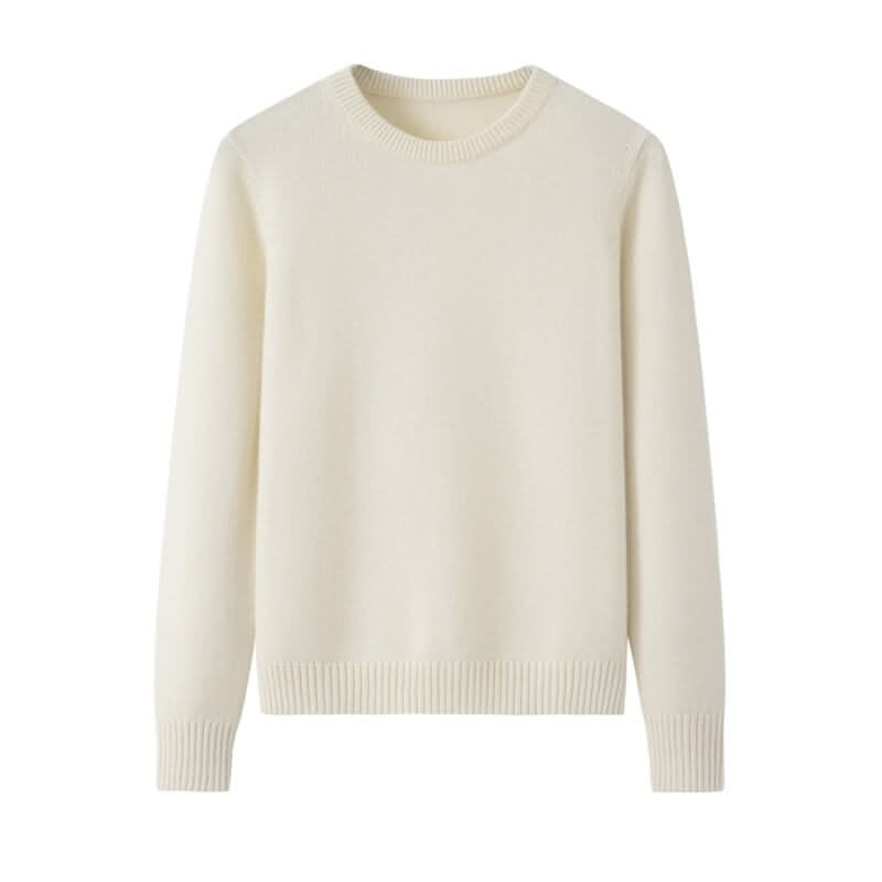 pure cashmere crew neck sweaters for winter 