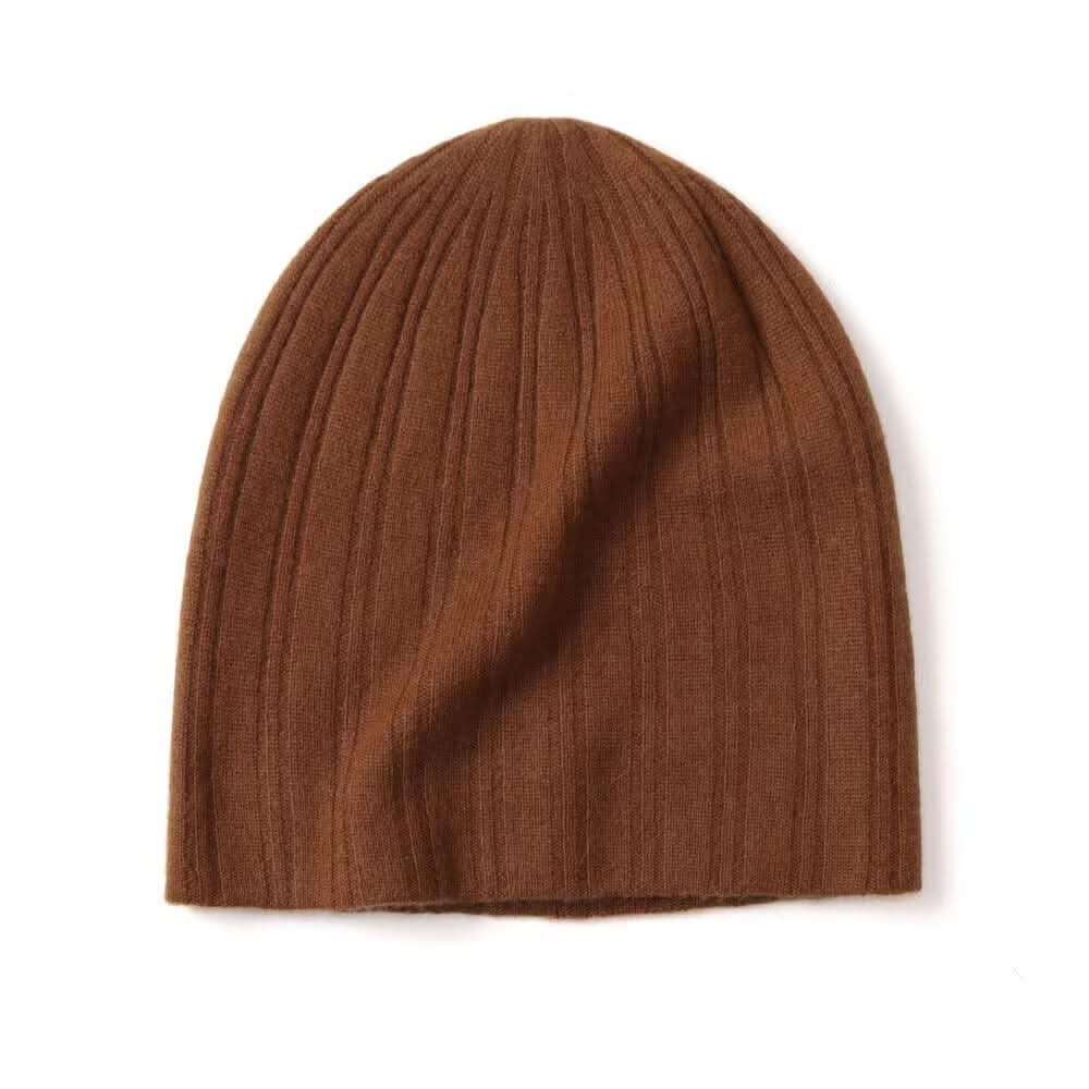 Women's cashmere beanie hats double layers