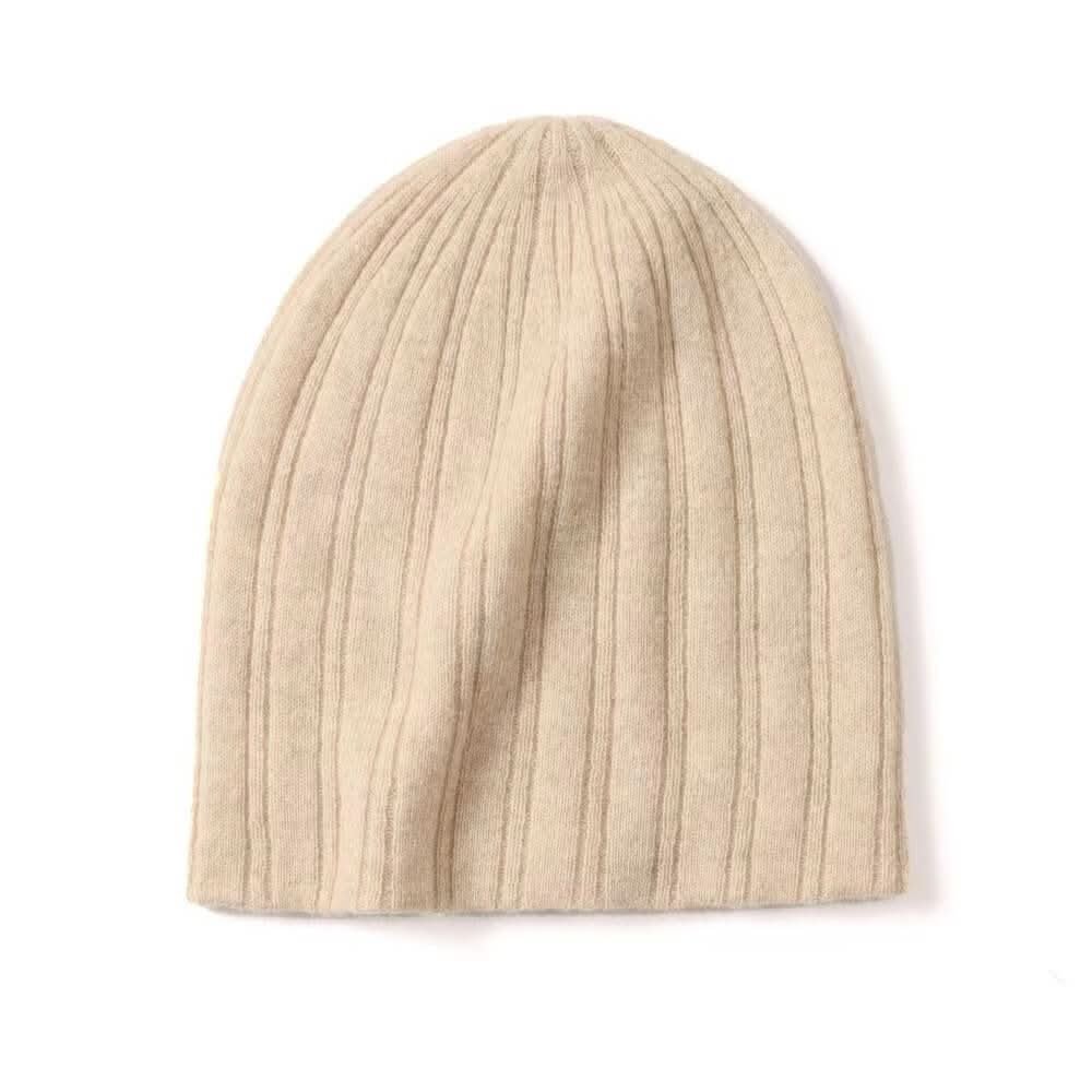 Women's cashmere beanie hats double layers