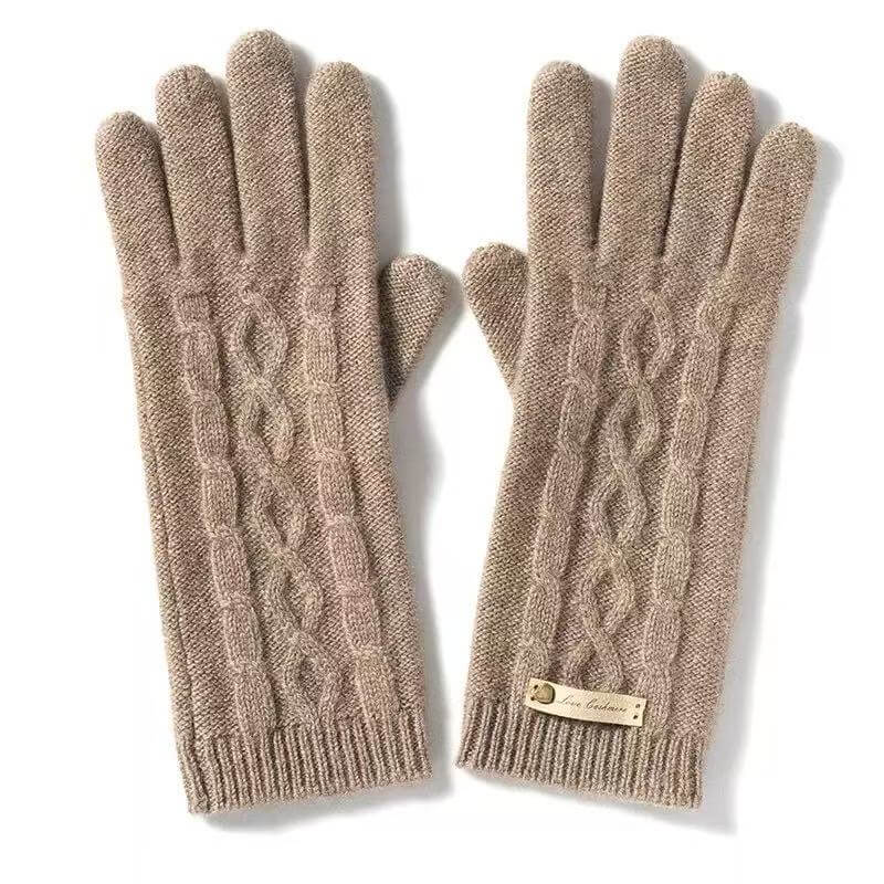 cashmere gloves women classic winter gloves