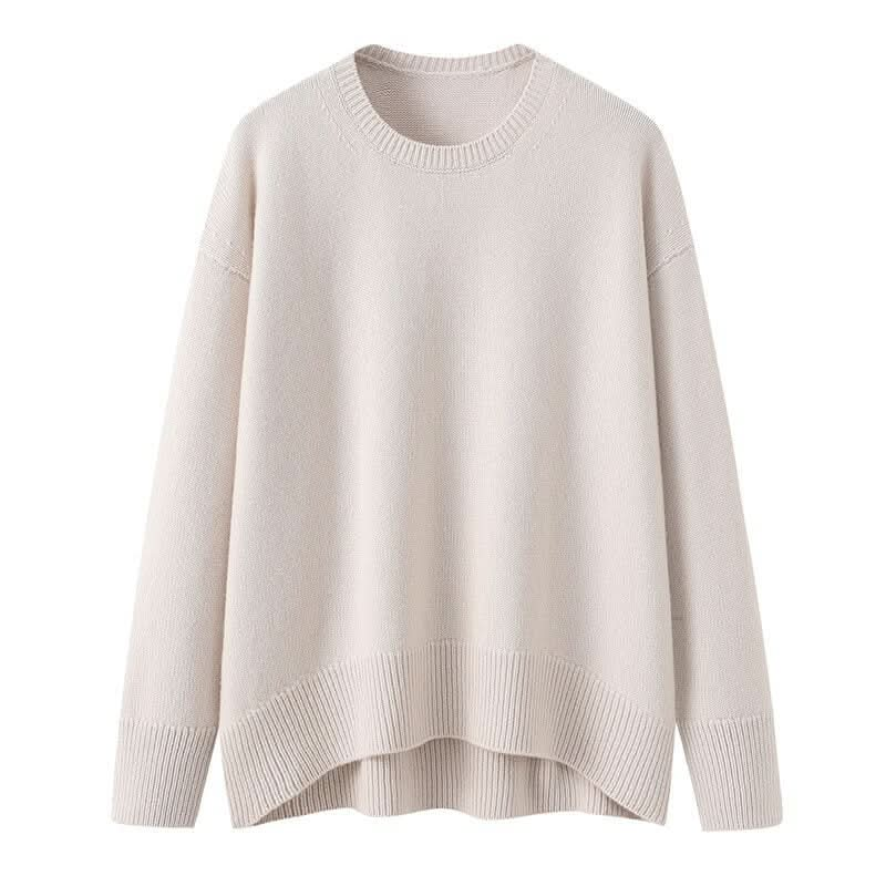 women cashmere turtle neck white sweater