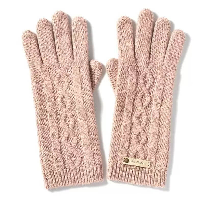 premium 100 percent cashmere gloves for women winter fashion