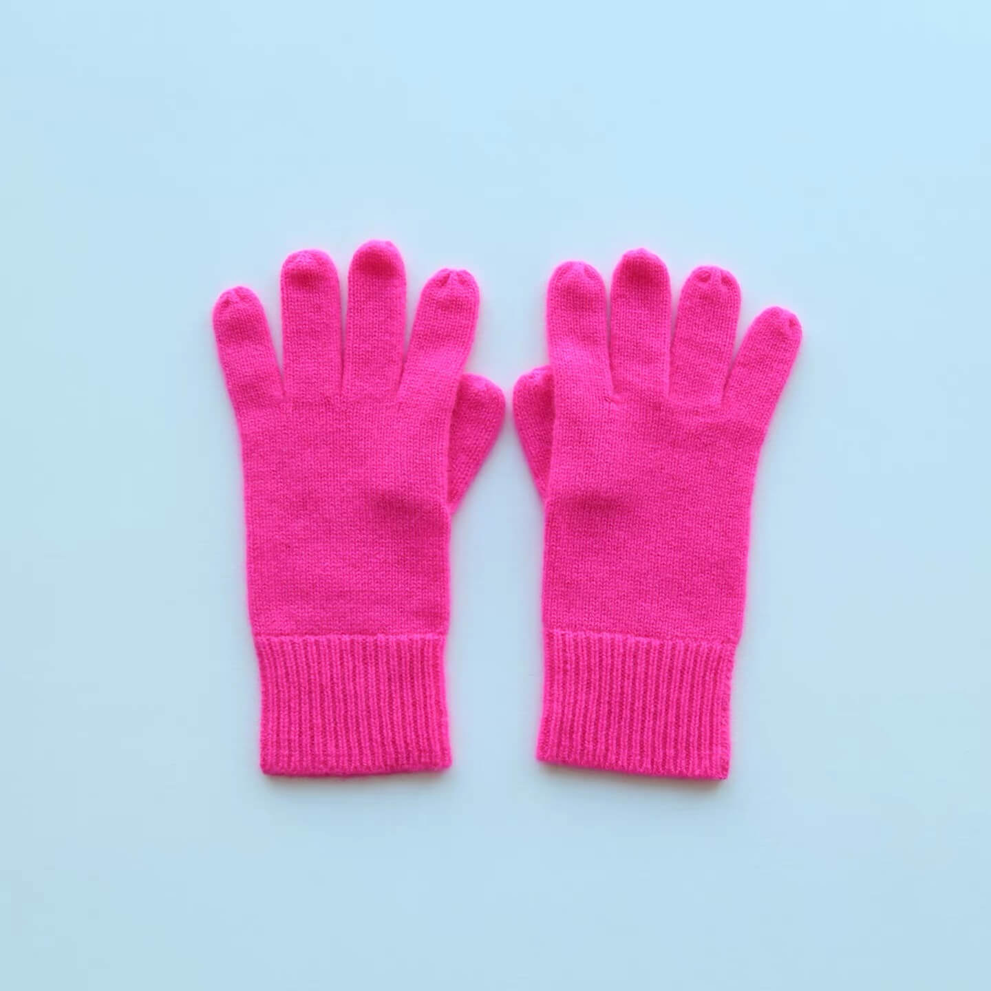 Women’s 100% Cashmere Knit Gloves – Soft Winter Warm Gloves, Classic Solid Colors