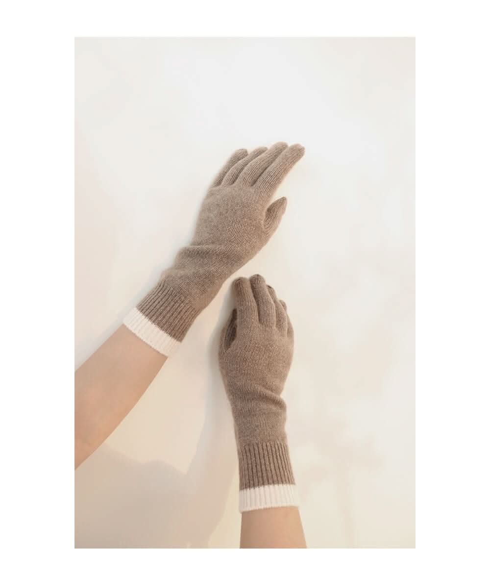 women's Long knitted cashmere gloves