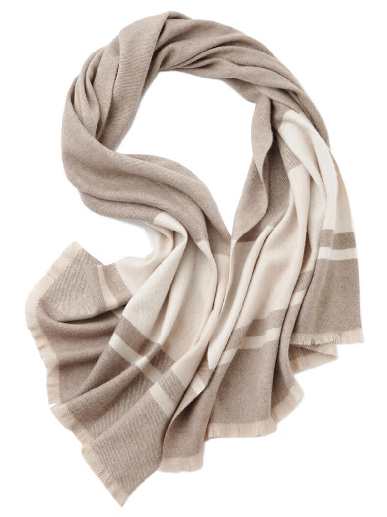 	Thick Winter Cashmere Scarf – Natural Undyed Colors