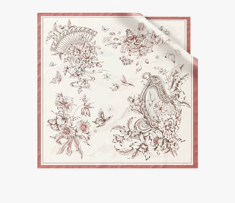 Creamy Green 16-Momme Silk Square Scarf,Blush Pink Silk Scarf Styled with Blazer