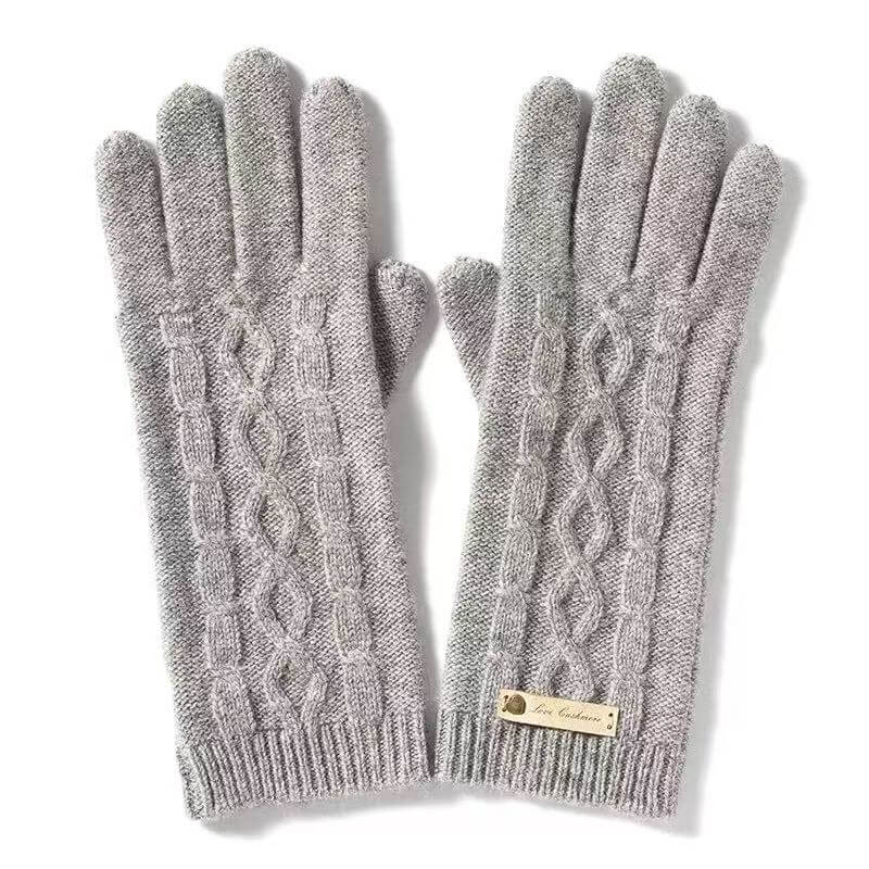 soft luxury women cashmere gloves winter outfit accessory
